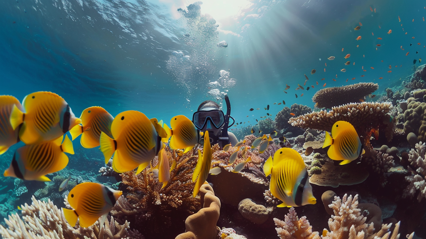 Side by side underwater footage comparison from GoPro and Paralenz at 15 meters