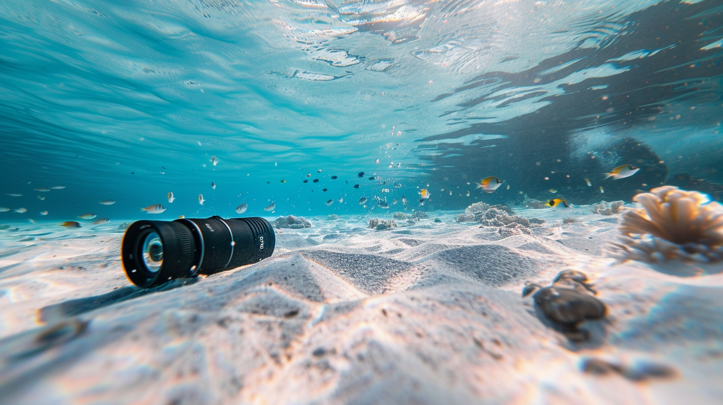 Paralenz Vaquita camera showing its machined aluminum body